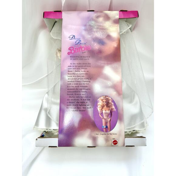 Barbie Dream Bride 1991 #1623 Vintage Satin Lace Wedding Dress Outfit - Picture 11 of 11